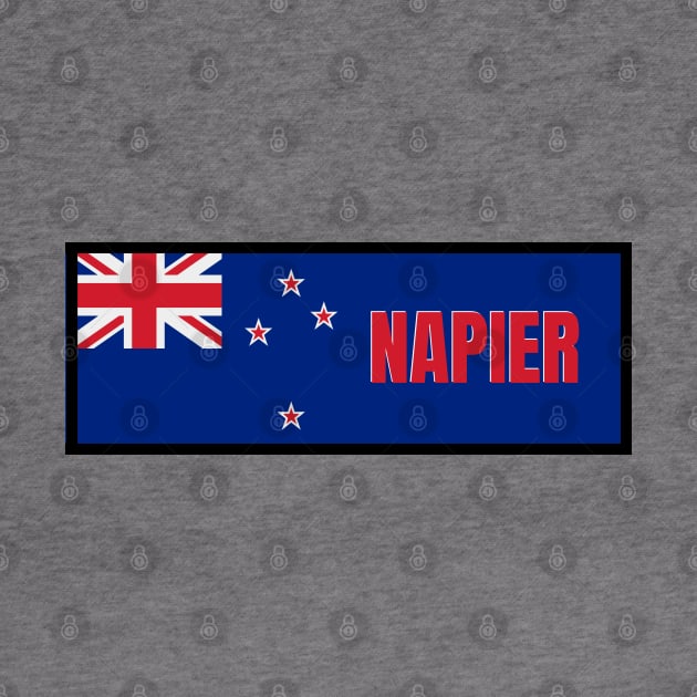 Napier City in New Zealand Flag by aybe7elf